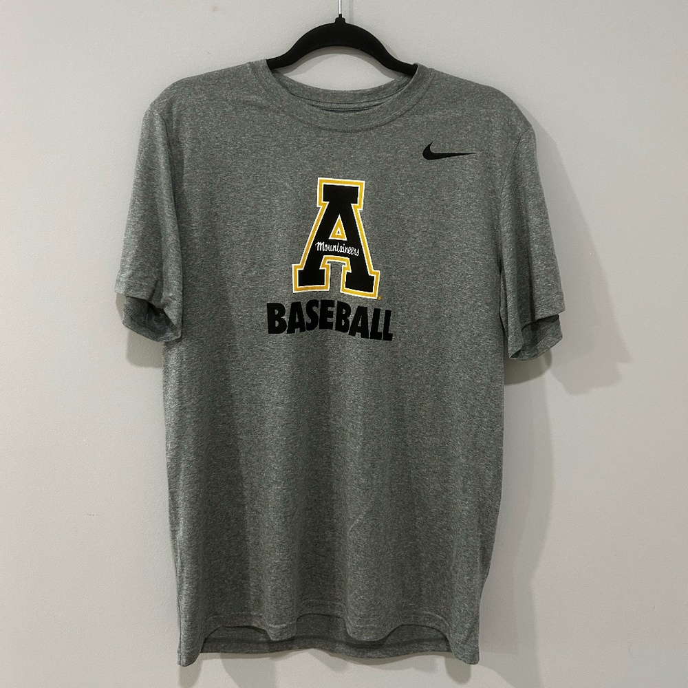 Nike, Appalachian State Baseball Dri-fit grey t-shirt, large